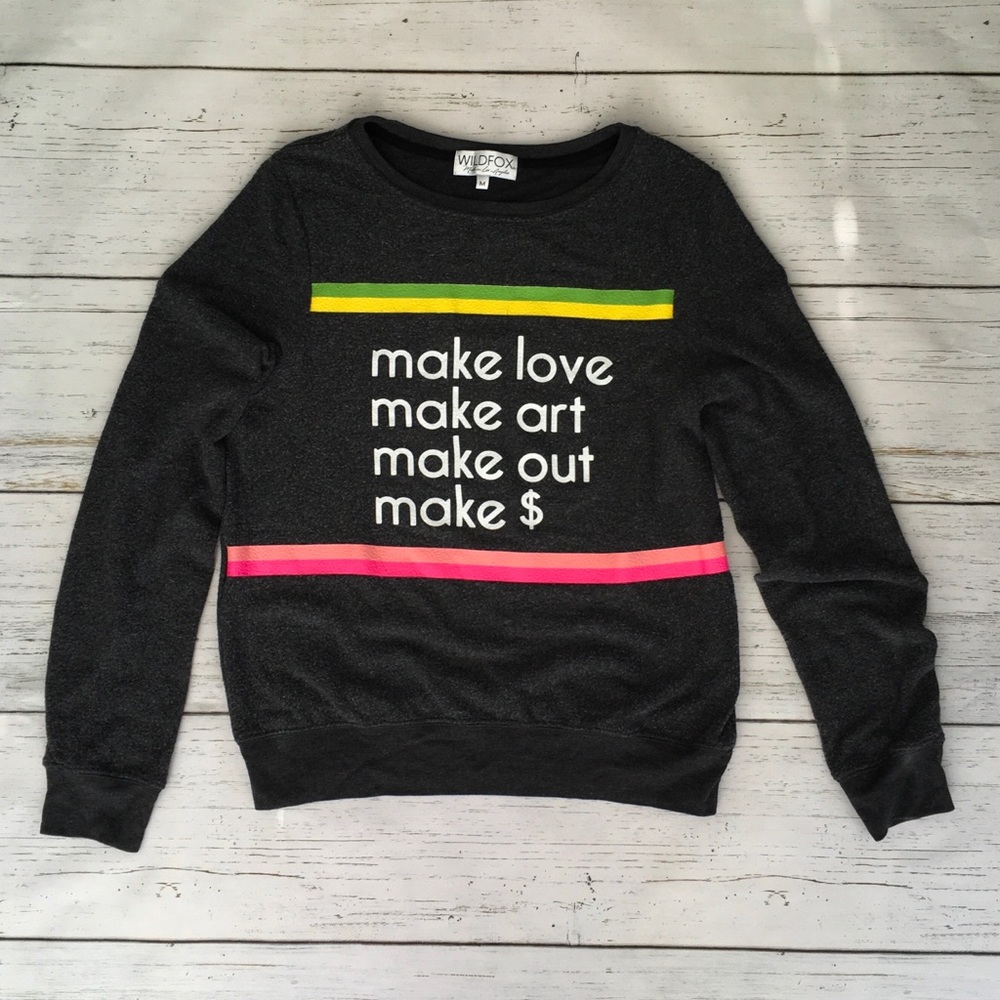 NWOT Wildfox Make It Baggy Beach Jumper